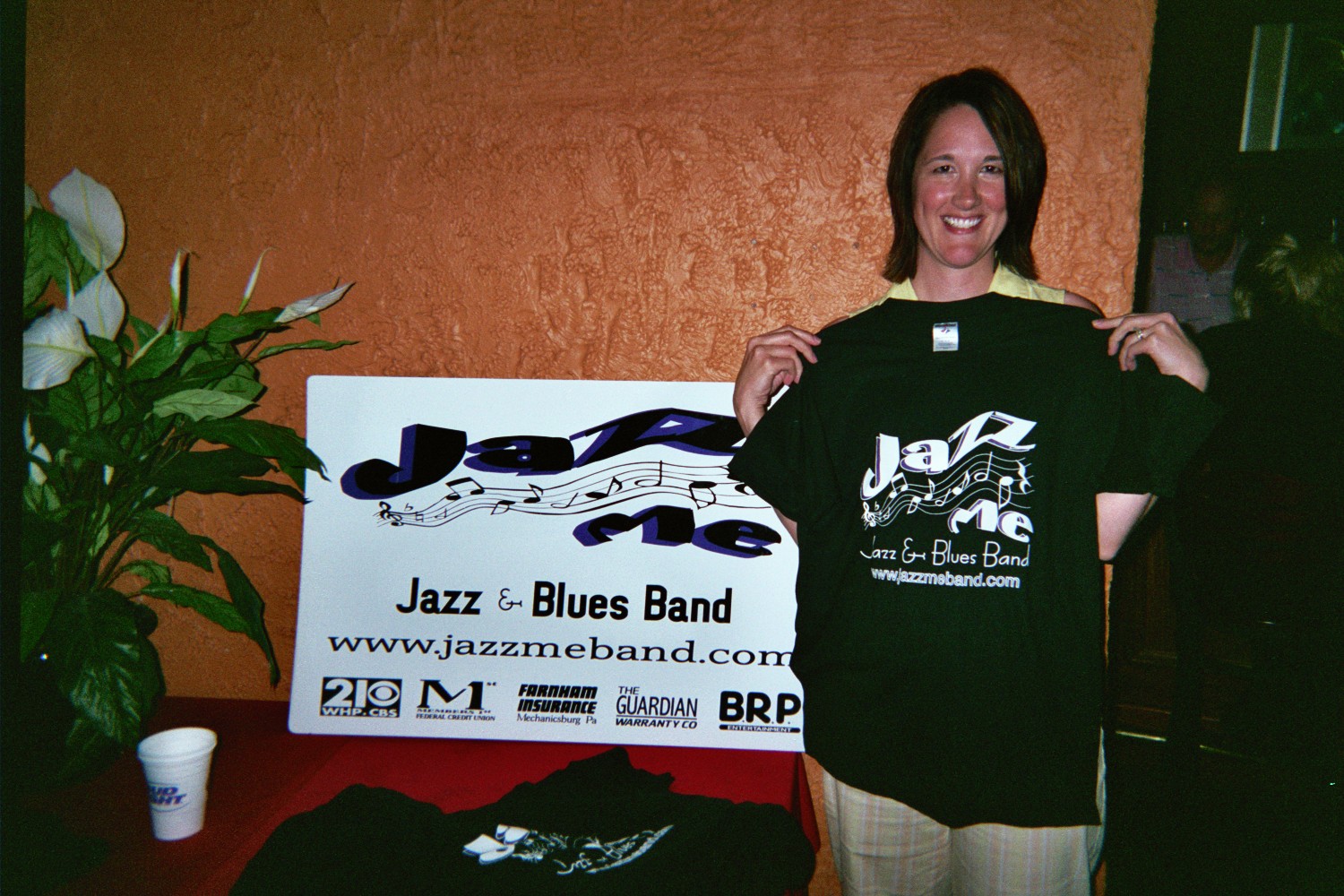 Shannon with her new Jazz Me t-shirt
