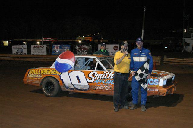 Victory Lane with track champ Charlie Pennsinger
