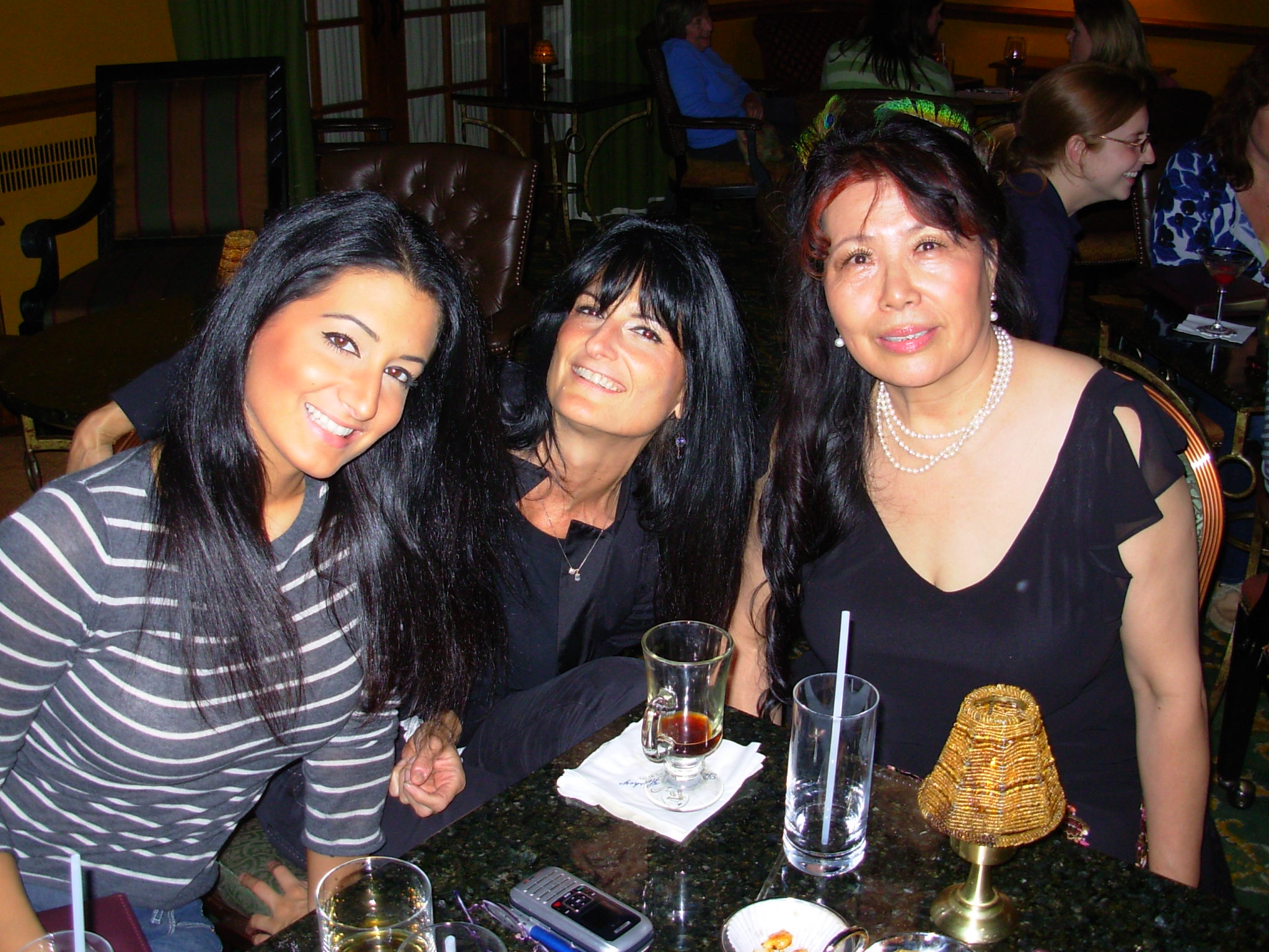 Three generations of beautiful women at the Iberian Lounge

