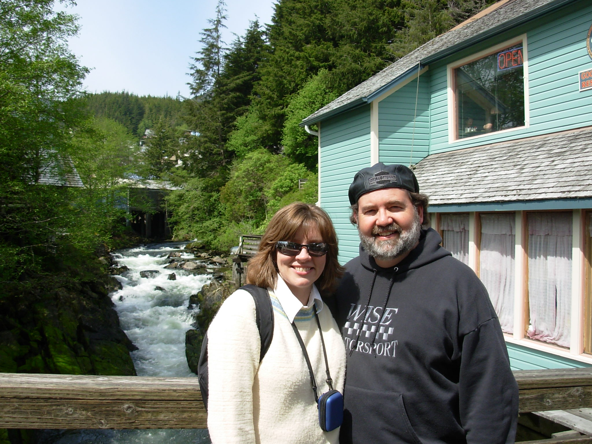 Vacationing in Alaska...the Wise Guy and wife... May 2007
