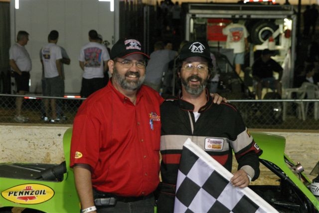 The Wise Guy and Randy Allen in Victory Lane
Street Stock win at Silver Spring Speedway
