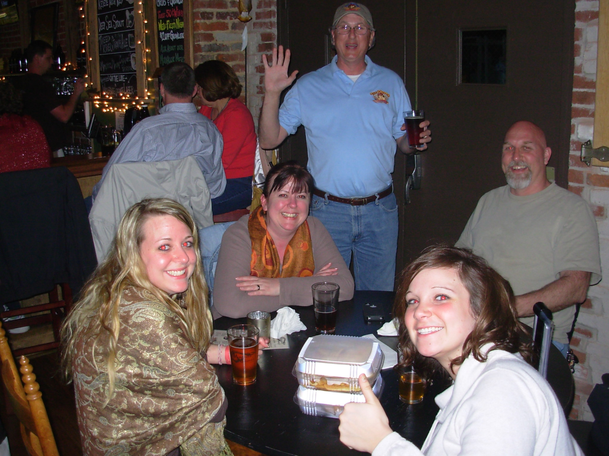 Well wishers at Mudhook Brewing in York
